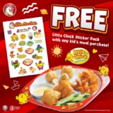 Get Clucky with Free Chick Stickers at The Chicken Rice Shop