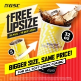 Malaysia National Day Treat: FREE Upsize Your Soft Drinks at GSC! (September 2024)