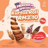 Rollney Merdeka Madness! Get Your Kurtos Roll for Just RM3.10! (August 2024)