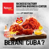 Richeese Factory Opens in Banting Business Centre: Free Fire Chicken & Special Promotions August 2024