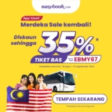 Easybook App-exclusive Merdeka Magic! Grab Up to 35% Off Bus Tickets