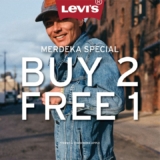 Levi’s Mega Sale: Buy 2 Get 1 Free in KLIA Sepang 27-31 Aug