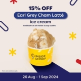 ZUS & Inside Scoop: Earl Grey Cham Latté Ice Cream & 15% Off Voucher!