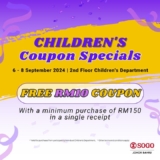 SOGO Johor Bahru: Free RM10 Coupon for Kids’ Clothing – September 2024!