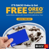 McDonald’s Malaysia: Score a FREE Oreo McFlurry with RM25 Spend 