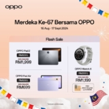 Celebrate Merdeka with OPPO: Up to RM600 Off & Exclusive Free Gifts!