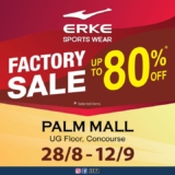 Score Huge Savings on ERKE Sportswear at Palm Mall Seremban’s Warehouse Sale September 2024