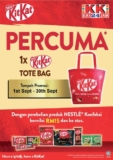 KitKat Lovers! Get a FREE Tote Bag with Your Next Nestlé Confectionery Purchase at KK Super Mart