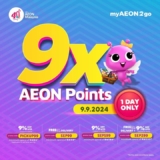 9X AEON Points on 9.9?! Score Big at myAEON2go!