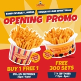 September 6th-8th: Buy 1 Get 1 FREE on Delicious Fries at Happy Potato Komplex Bukit Jambul and Design Village Outlet Mall!