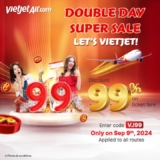 Vietjet’s September Sale: Fly to Your Dreams with Up to 99% Off! (September 2024)