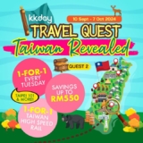 KKDay Taiwan Travel Quest: Get 50% OFF Your Trip in September 2024