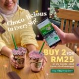 Choco-Date Delight: Grab 2 Grande Handcrafted Beverages for RM25 at Starbucks Malaysia on September 2024