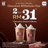 Chocolate Milkshake Day Deal: 2 Shakes for RM31 at Baskin-Robbins! [September 2024]