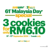 Celebrate Malaysia Day 2024 with a Sweet Deal from Subway!