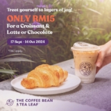 Sweeten Your Day with a Croissant Bundle & Latte Deal at Coffee Bean!