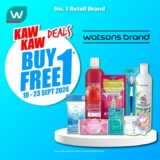 Double the Savings! Buy 1 Free 1 at Watsons Malaysia!