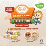 Sinar Bakery Fair at Giant Stores: Sweet Deals and Exclusive Offers for a Limited Time (September – October 2024)