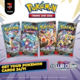 Catch ‘Em All: New Pokémon Scarlet & Violet: Stellar Crown Booster Packs at 7CAFé by 7-Eleven!