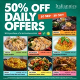 50% Off Your Favorite Dishes! Italiannies Daily Deals are Back!