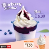 Indulge in the Sweetness: Marrybrown’s Blueberry Sundae for Just RM5.30!