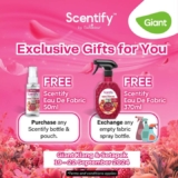 Scentify Gift Exchange: Get FREE Fabric Spray at Giant Klang & Setapak!