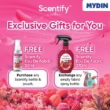 Score FREE Scentify Fabric Spray at MYDIN This September & October 2024