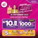 AEON Kuching Central A-Day Sale: One Day Only! Score HUGE Savings on September 28th, 2024!