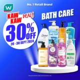 Watsons Malaysia Bath Care Sale: 30% Off – September 2024