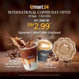 International Coffee Day Treat: Grab a Signature Latte for Just RM2.99 at emart24!