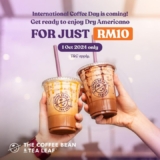 International Coffee Day Deal: Grab a RM10 Dry Americano at Coffee Bean & Tea Leaf Malaysia!