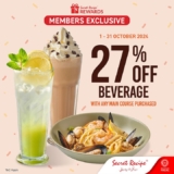 Quench Your Thirst with 27% OFF Beverages at Secret Recipe!