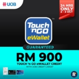 Grab RM900 Touch ‘n Go E-Wallet Credit with UOB Credit Card Application – Flash Deal!