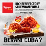 Richeese Factory Seremban Prima Grand Opening: FREE Chicken & 50% OFF Deals!