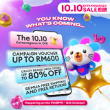 Lazada 10.10 Sale 2024 Voucher Code : Get RM40 and RM10 Off with Exclusive Promo Codes