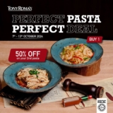 Tony Roma’s Malaysia: 50% Off Your Second Pasta – October 2024 Anniversary Deal!