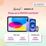 Score Up to RM100 Cashback on Your Favorite Apple Products with Atome!