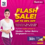 Flash Sale! Up to 30% Off Flights with Batik Air