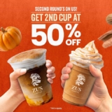 Double the Pumpkin Spice Delight: 50% Off Your Second Cup at ZUS Coffee!