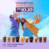 Coffee Bean & Tea Leaf Unbeatable 2-for-RM10.10 Drink Deal! (Limited Time Only)