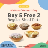 October 2024: 2 FREE Hokkaido Baked Cheese Tarts with Every 5 You Buy