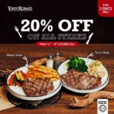 October 2024 Steak Extravaganza at Tony Roma’s Malaysia!