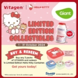 Limited-Edition Hello Kitty Containers with VITAGEN – Grab Them Now at Giant!