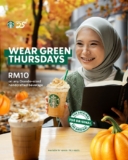 Starbucks Malaysia: Wear Green, Get a Grande for RM10!