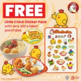 Grab Your FREE Little Chick Sticker Pack! Limited Time Offer from The Chicken Rice Shop!