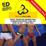 ED Expo Warehouse Sale: Score Huge Discounts on Private Structure Men’s Clothing – October 26 – November 3, 2024!