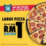 Domino’s Pizza Payday Pizza Party: Get a Large Pizza for Only RM1!