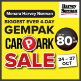 Harvey Norman Malaysia’s Biggest Ever 4-Day Gempak Carpark Sale! (October 2024)