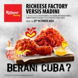 Richeese Factory’s Grand Opening in Versis Madini: FREE Fire Chicken & 50% Off!