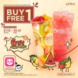 Pintea’s 6th Anniversary: Buy 1 Get 1 FREE on All Fruit Teas and Smoothies!